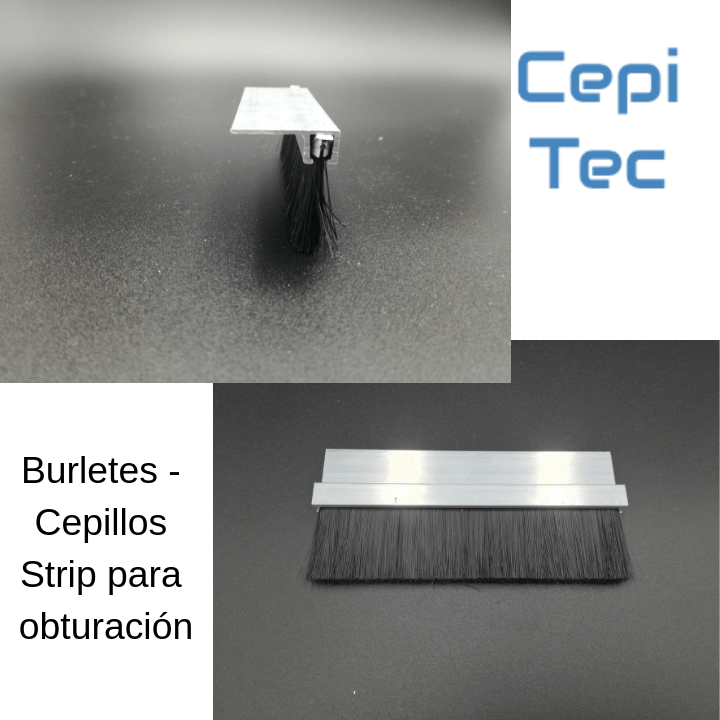 burletes, cepillo strip, cepillo bajo puerta, cepillo obturación, perfil aluminio
