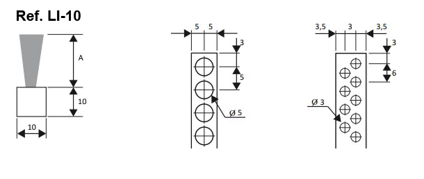 cepillo listón base 10x10 cepillo listón base 10x10