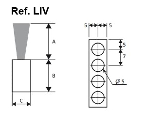 cepillo listón base rectangular cepillo listón base rectangular