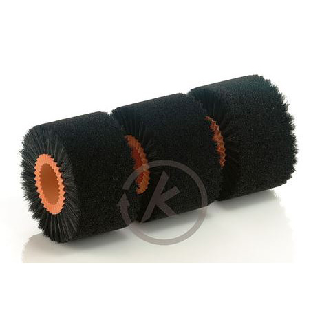 Serrated modular cylindrical brush 100