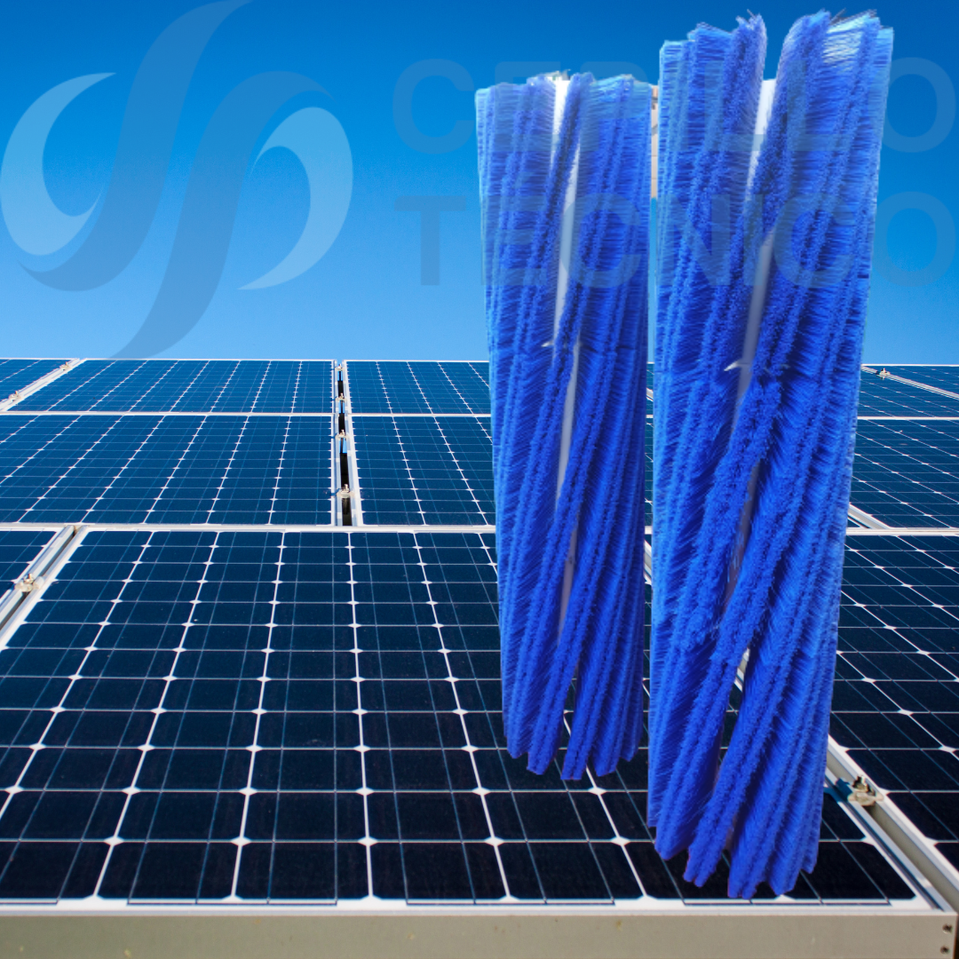 cepillo cilíndrico par alimpieza de placas solares cepillo cilíndrico par alimpieza de placas solares